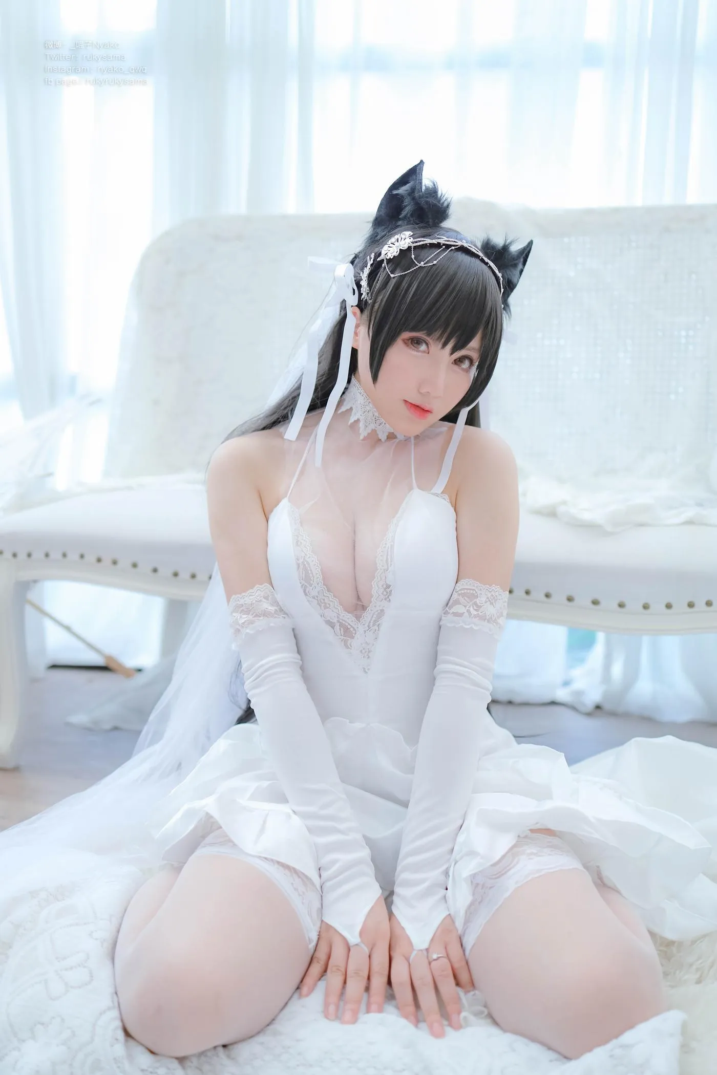 Nyako喵子 – NO.38 爱宕婚纱 [62P]插图8